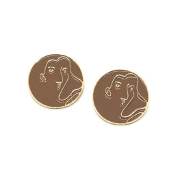 brown-abstract-art-woman-earrings-6a