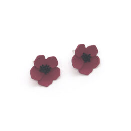 flower-power-stud-earrings-fuchsia-2