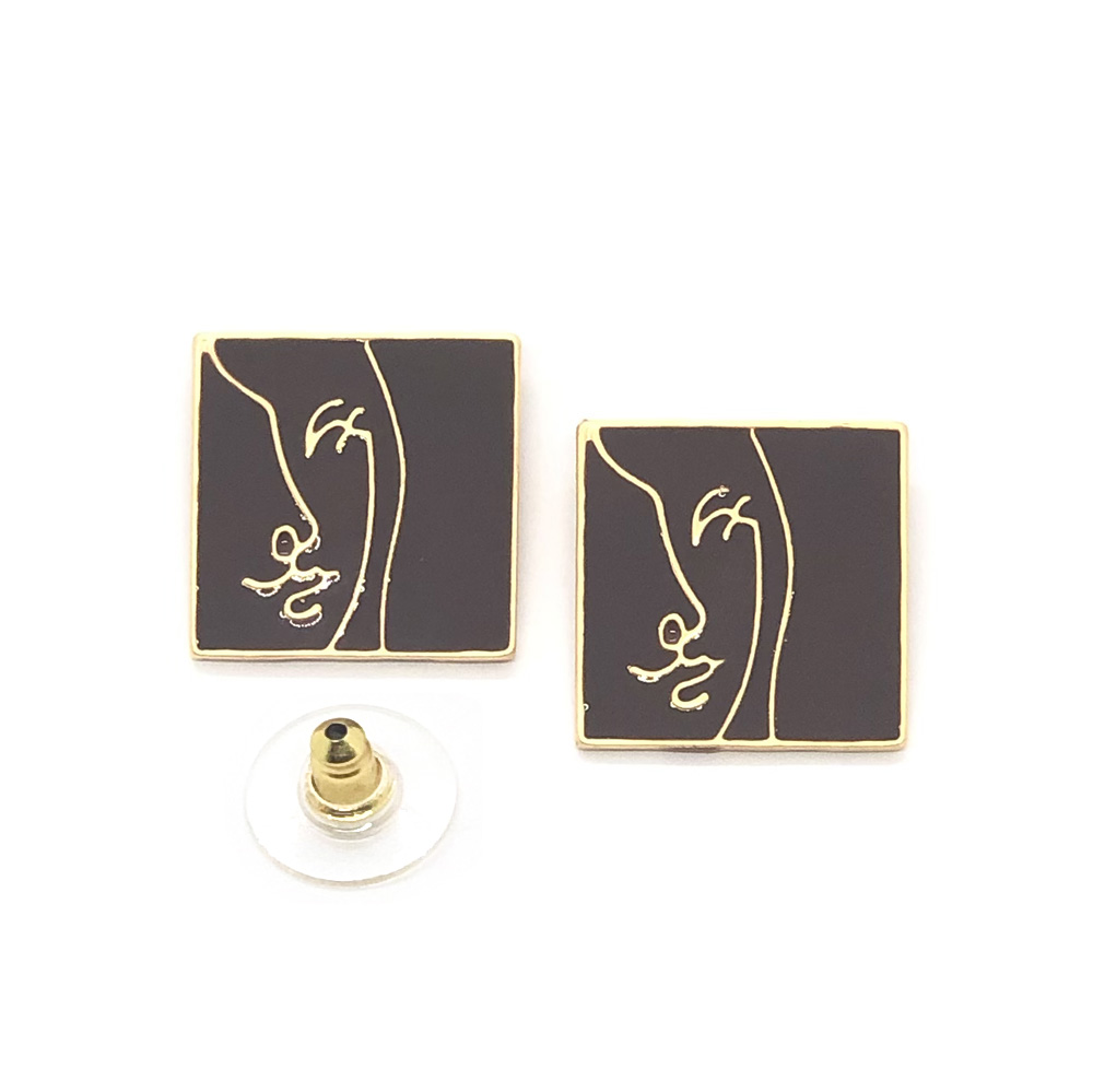 i-see-a-wink-abstract-art-earrings-brown-6b i-see-a-wink-abstract-art-earrings-brown-6a