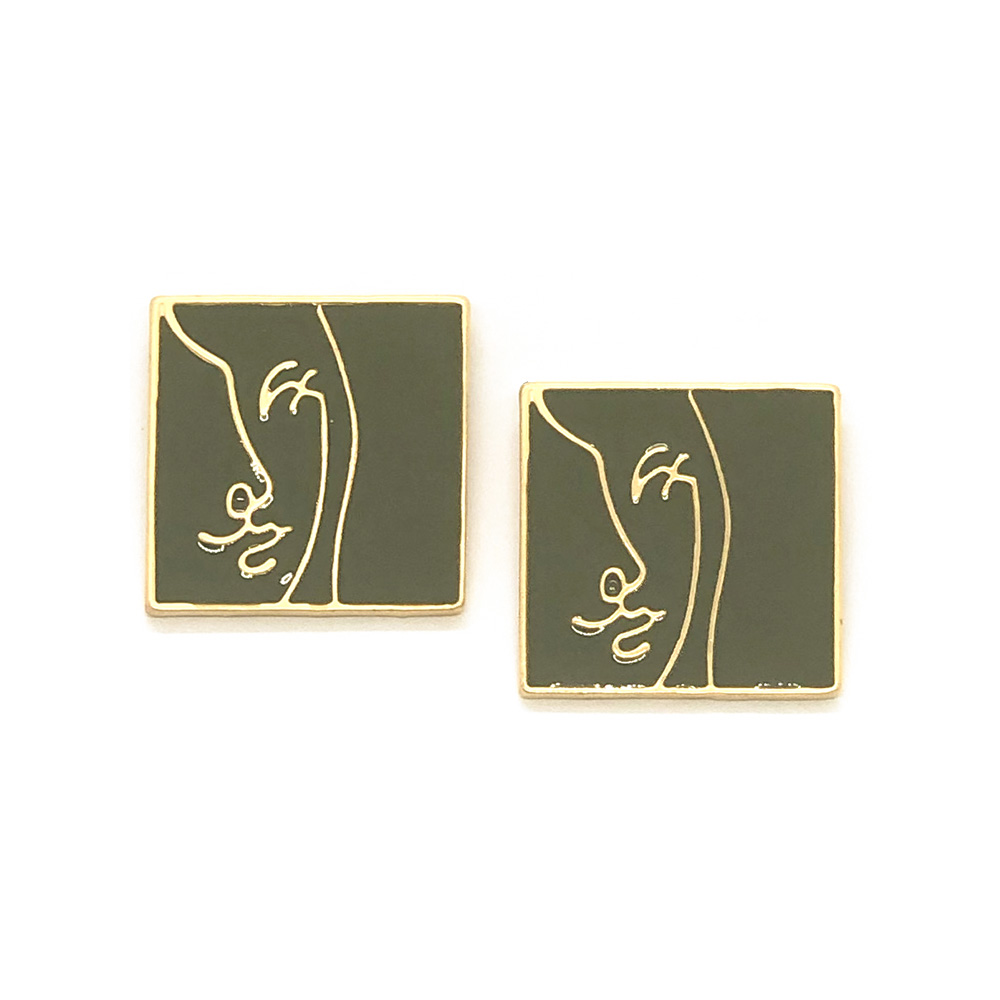 i-see-a-wink-abstract-art-earrings-olive-green-6b i-see-a-wink-abstract-art-earrings-olive-green-6b