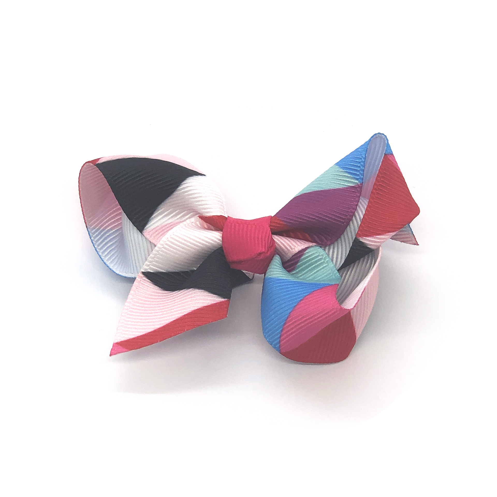 multi-coloured-childrens-kids-ribbon-hair-bows-clip-hot-pink-1 multi-coloured-childrens-kids-ribbon-hair-bows-clip-hot-pink-1