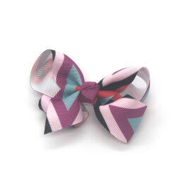 multi-coloured-childrens-kids-ribbon-hair-bows-clip-purple-1
