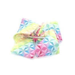 multi-coloured-geometric-childrens-junior-ribbon-hair-bows-clip-rainbow-1a