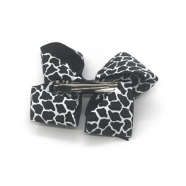 posh-in-prints-childrens-kids-hair-bows-clip-black-1a