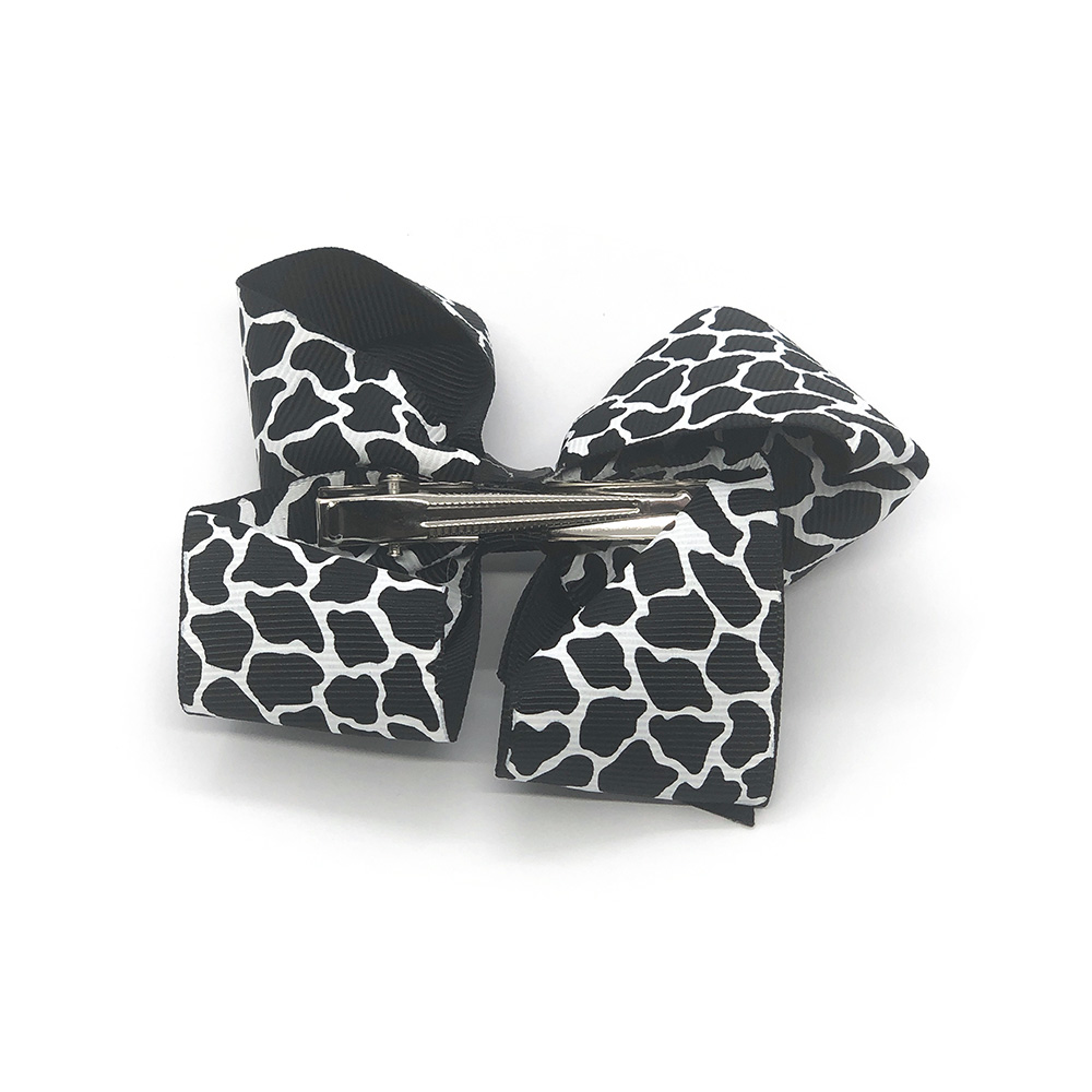 posh-in-prints-childrens-kids-hair-bows-clip-black-1b posh-in-prints-childrens-kids-hair-bows-clip-black-1a