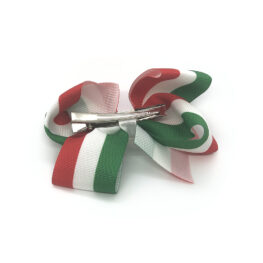 pretty-in-stripes-green-and-red-childrens-kids-hair-bow-clip-1