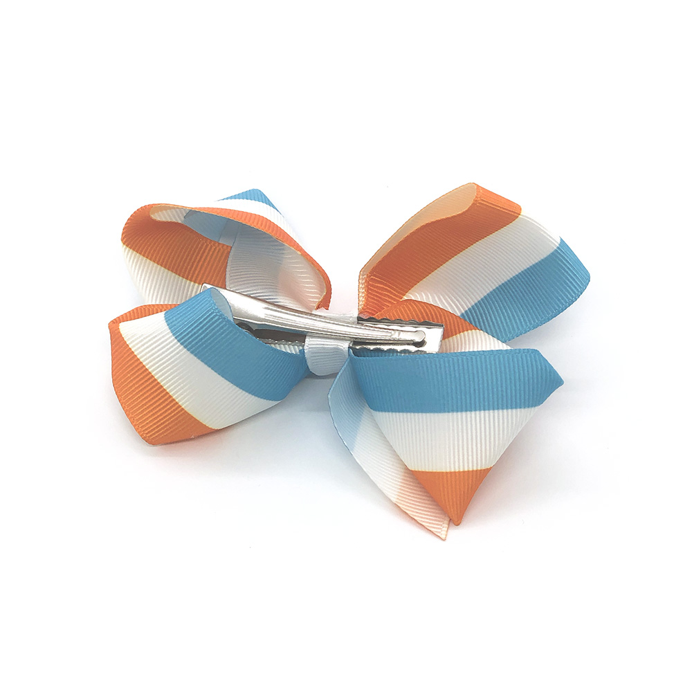 pretty-in-stripes-orange-and-blue-childrens-kids-hair-bow-clip-1a pretty-in-stripes-orange-and-blue-childrens-kids-hair-bow-clip-1