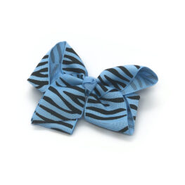 zebra-striped-childrens-kids-hair-bows-clip-blue-1